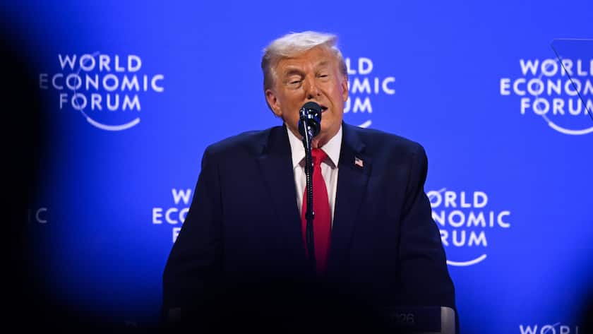 Donald Trump am WEF in Davos 2026.
