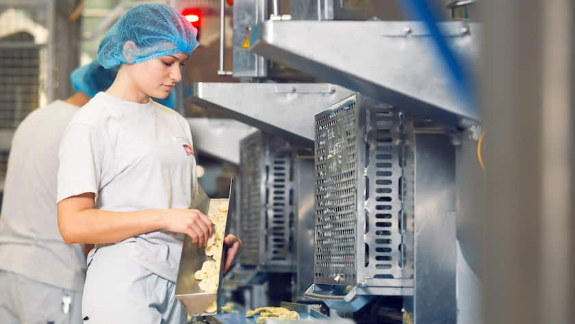 Blick in die Produktion der Bell-Food-Gruppe.