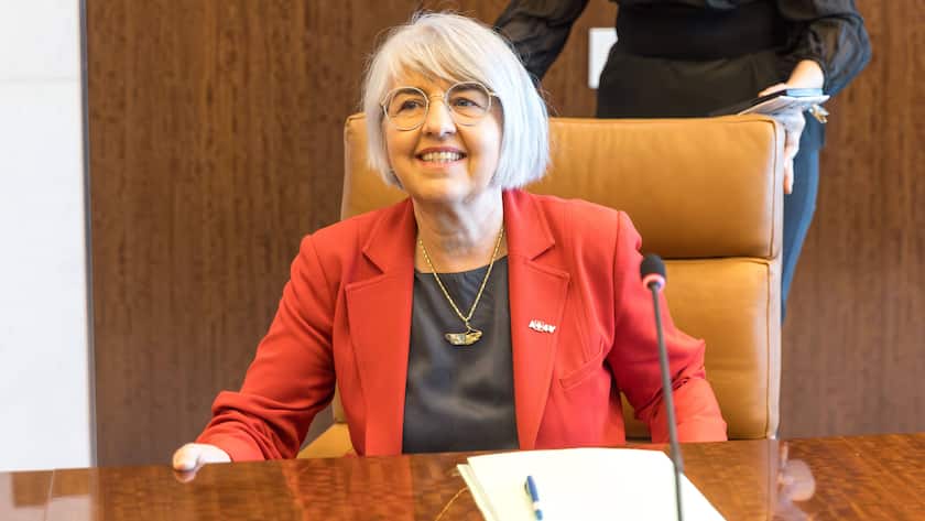 Elisabeth Baume-Schneider im UN-Headquarter in New York, USA (März 2025).