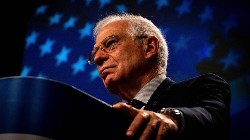 Josep Borell, Aussenbeauftragter der EU, bei einer Rede (2023).