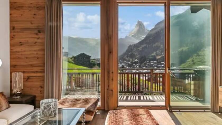 Luxus-Chalet in Zermatt mit Blick aufs Matterhorn.
