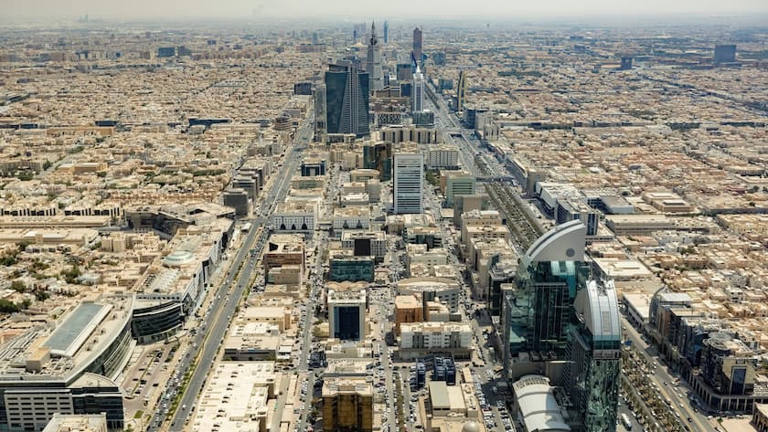 Sicht auf Riad, Hauptstadt von Saudi Arabien.