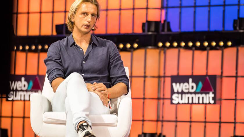 Nik Storonsky, CEO von Revolut, spricht am Web Summit in Lissabon im November 2022.