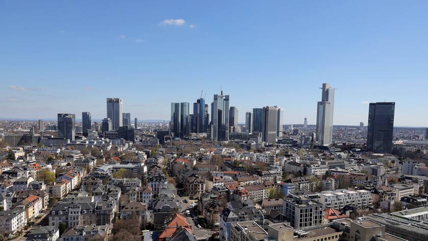 Skyline von Frankfurt.