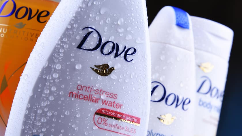Die Kosmetikmarke Dove gehört zu Unilever.