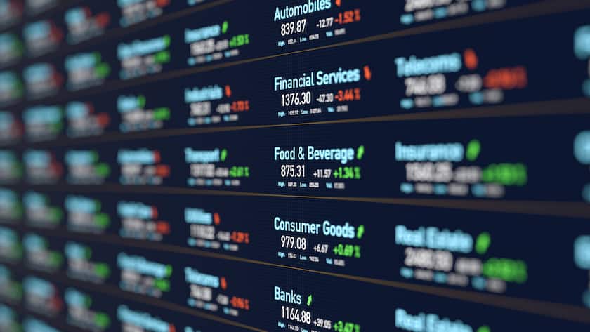 Ein Tableau mit den verschiedenen Investment-Sektoren (Symbolbild).