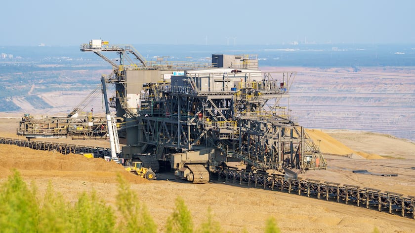 Braunkohletagebau in Hambach (NRW).