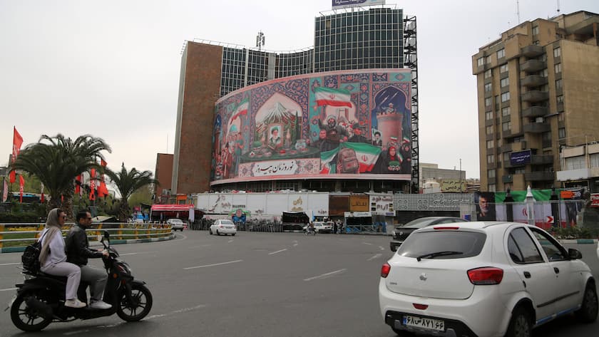 Strassenszene in der iranischen Hauptstadt Teheran Ende März 2026.