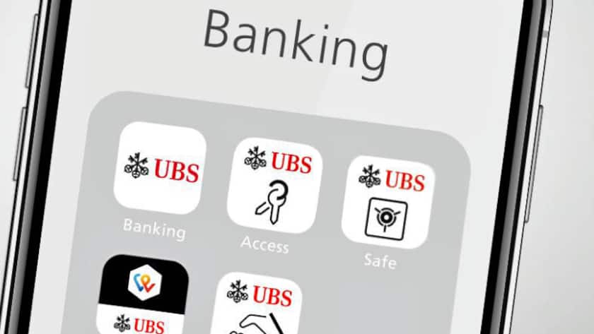 UBS-Apps auf dem Bildschirm