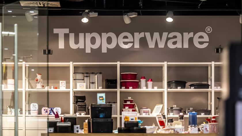 Ladengeschäft von Tupperware im Einkaufszentrum Milaneo in Stuttgart, Deutschland (2022).