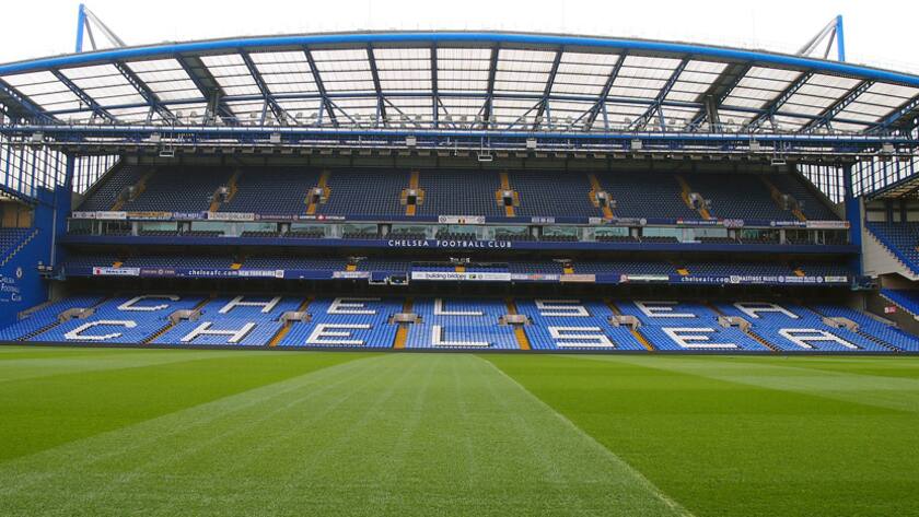 Stamford Bridge, das Fussballstadion des Londoner Chelsea FC.