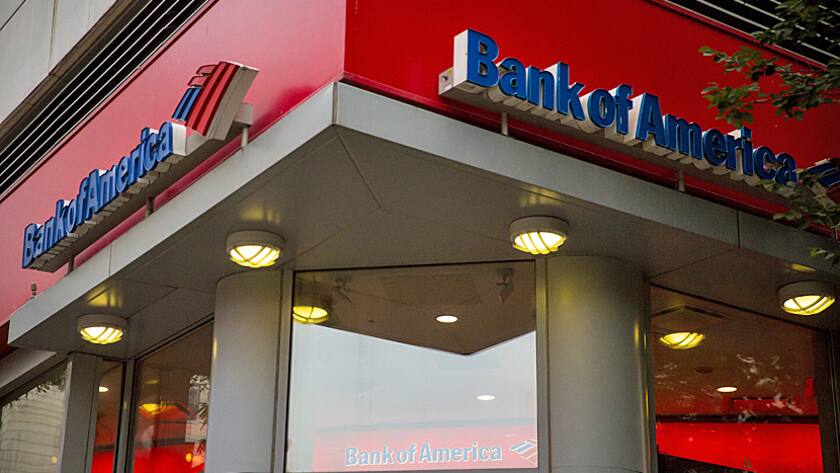 A Bank of America Corp. branch stands in New York, U.S., on Wednesday, July 13, 2016.