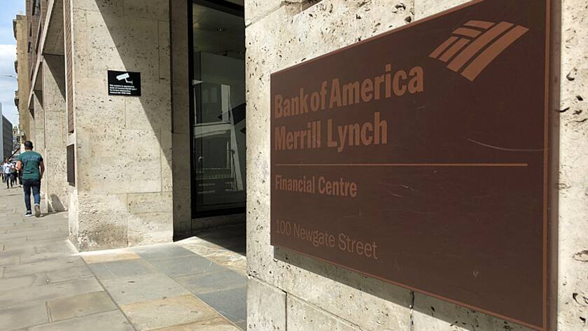 Niederlassung von Bank of America Merrill Lynch in London.
