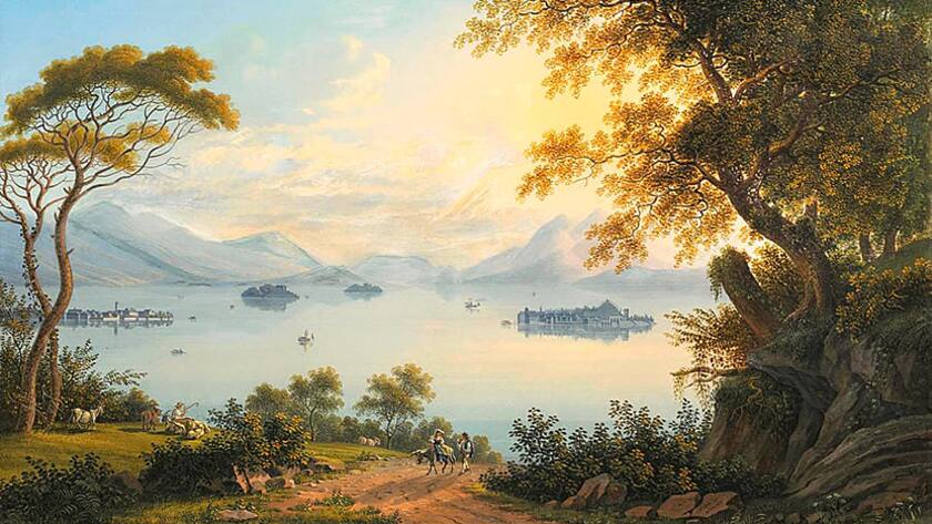 «Die Borromeo-Inseln» (Bildausschnitt) von Johann Heinrich Bleuler.