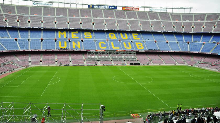 Camp Nou, das Fussballstadion des FC Barcelona.