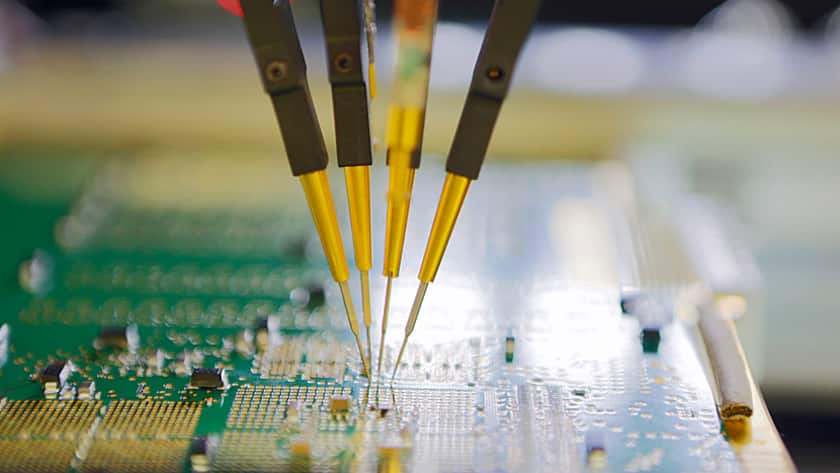 Produktion von Computerchips.