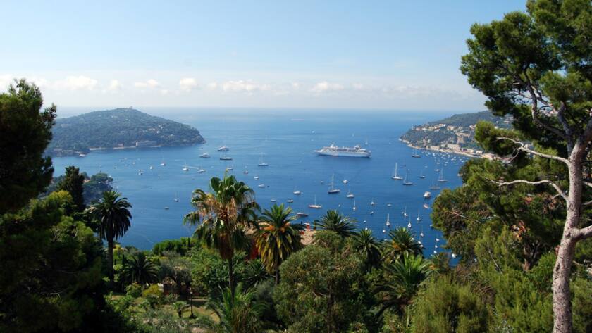 Die Côte d'Azur beim Cap Ferrat.