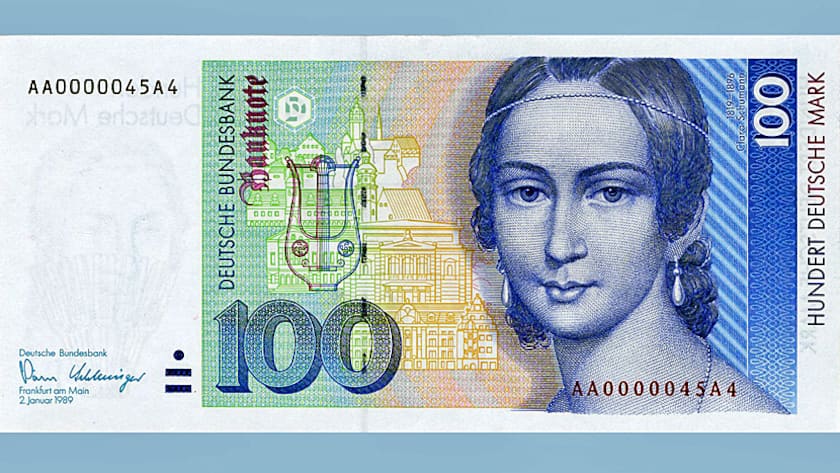 Deutsche Banknote der vierten Serie (ab 1989/90), Vorderseite