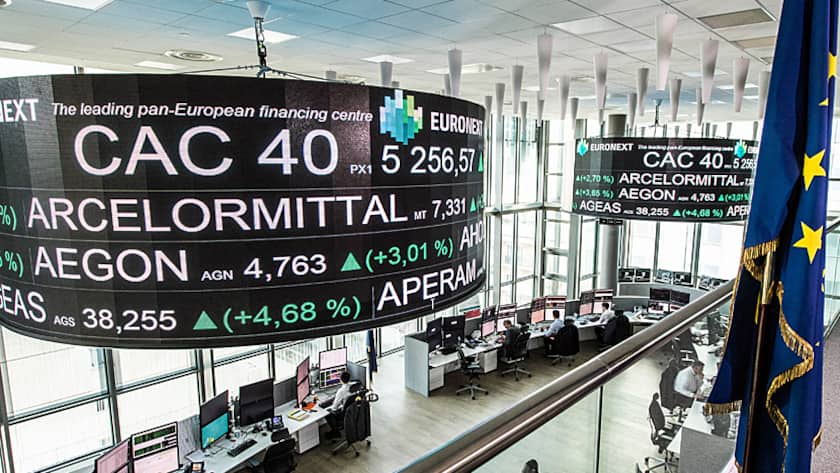 Blick in die französische Börse.