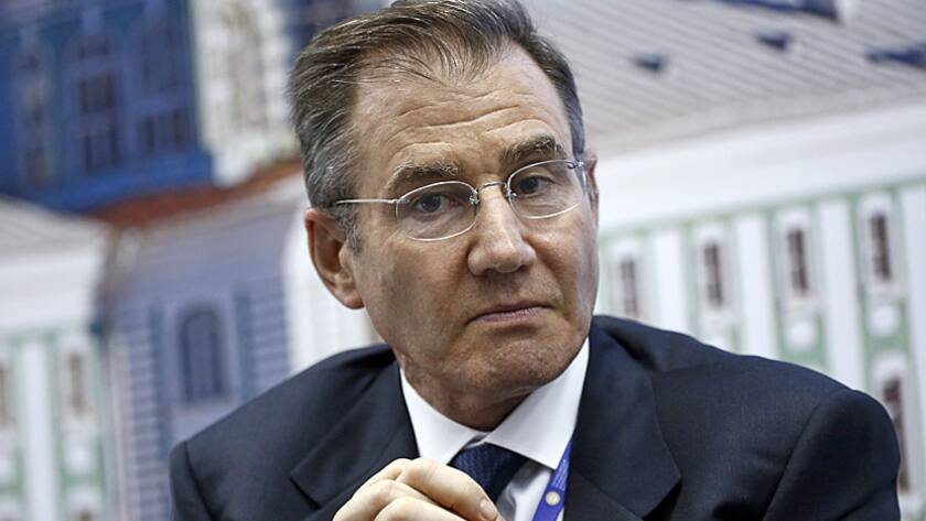 Ivan Glasenberg, billionaire and chief executive officer of Glencore Xstrata Plc, speaks during a panel session on day two of the St. Petersburg International Economic Forum 2016 (SPIEF) in Saint Petersburg, Russia, on Friday, June 17, 2016.