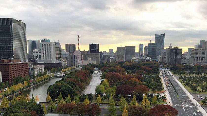 Blick auf das Tokioter Handelsviertel Marunouchi.