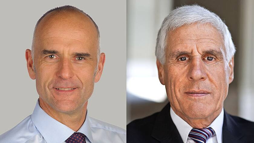 Pro und Kontra zur Initiative gegen die Spekulation mit Nahrungsmitteln: Christian Jörg (l.), Rohstoffhändler «Mag Commodities», und Rudolf Strahm, Buchautor und Wirtschaftsexperte.