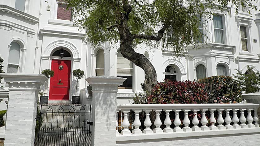 Luxusimmobilien im vornehmen Londoner Stadteil Chelsea.