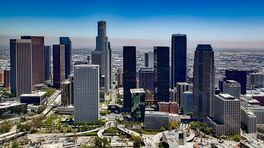 Blick über Los Angeles, Kalifornien.