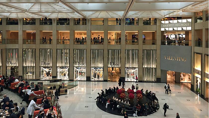 Die luxuriöse Shopping Mall im «The Landmark»-Komplex in Hongkong.