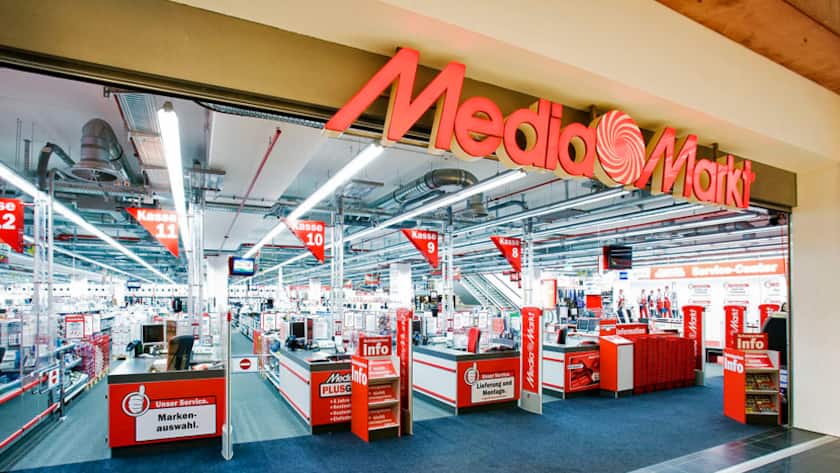 Aussenansicht eines Media Markt.