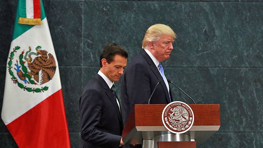 Keine Freunde: Mexikos Präsident Enrique Pena Nieto (links) und US-Präsident Donald Trump.