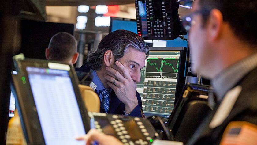 Trader in der Börse von New York.