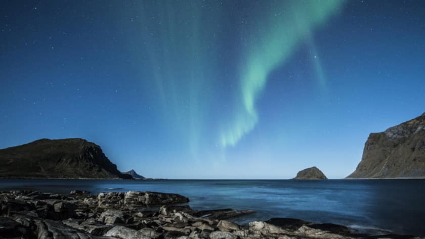 Naturschauspiel: Nordlicht in Norwegen.