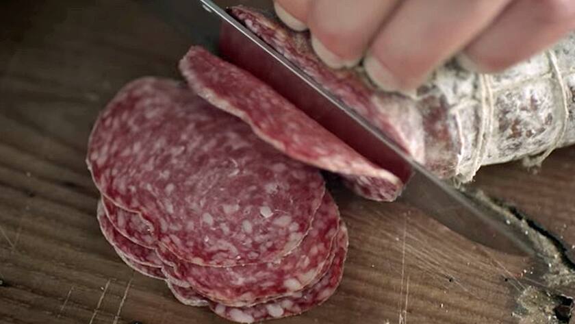 Ein Salami vom Orior-Brand Rapelli.