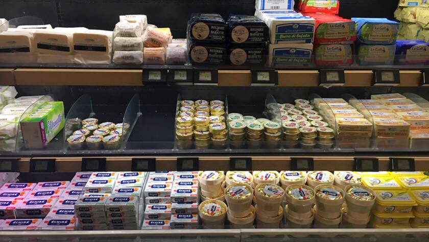 Butterauswahl im Pariser Konsumtempel «Au Bon Marché».