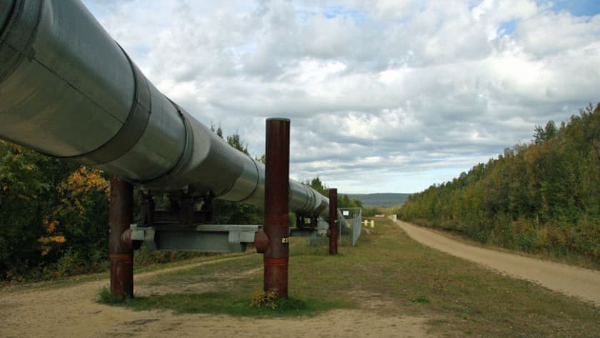 Ölpipeline in Alaska.