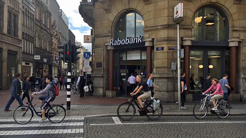 Filiale der niederländischen Rabobank in Amsterdam.