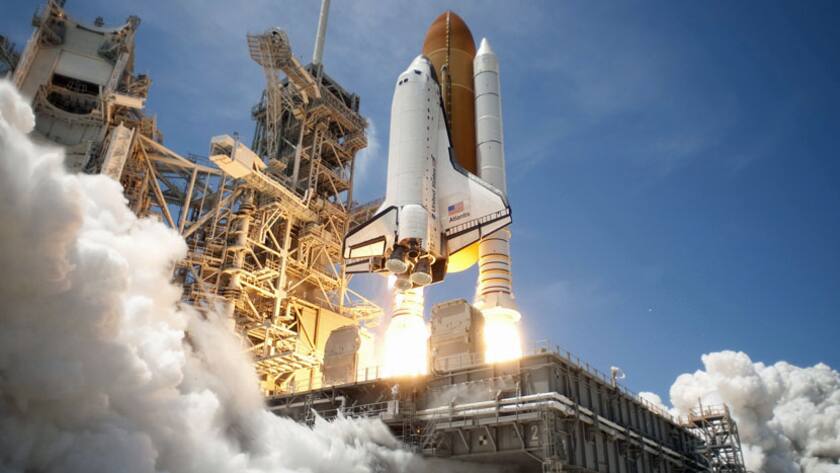 Start der früheren US-Raumfähre Atlantis.