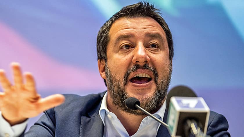 Matteo Salvini, Italiens Vize-Regierungschef und Chef der Rechtsaussenpartei Lega Nord (8.4.2019).