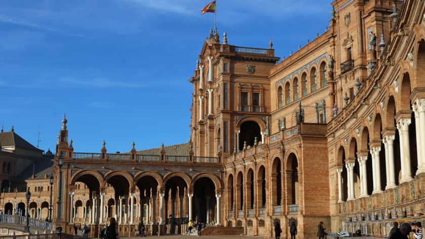 Prachtbauten im Sevilla, der Hauptstadt von Andalusien.