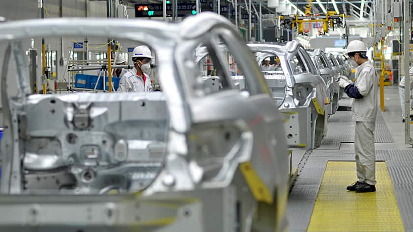 Ein Opel-Werk in Shenzhen, China.