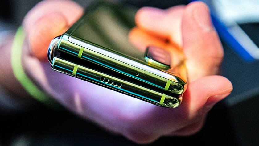 Das faltbare Smartphone «Galaxy Fold» von Samsung (15.4.2019).