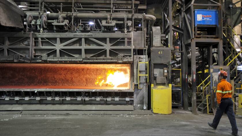 Ein Stahlwerk von Rio Tinto in Kanada.