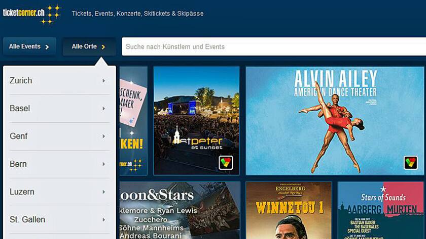 Ticketcorner gehört der Ringier-Gruppe und der CTS-Eventim-Gruppe.