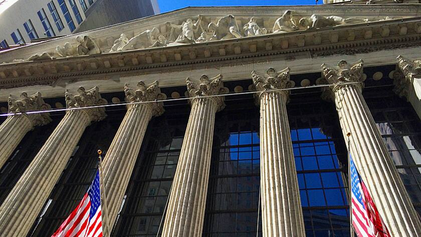 Die Börse an der Wall Street in New York.