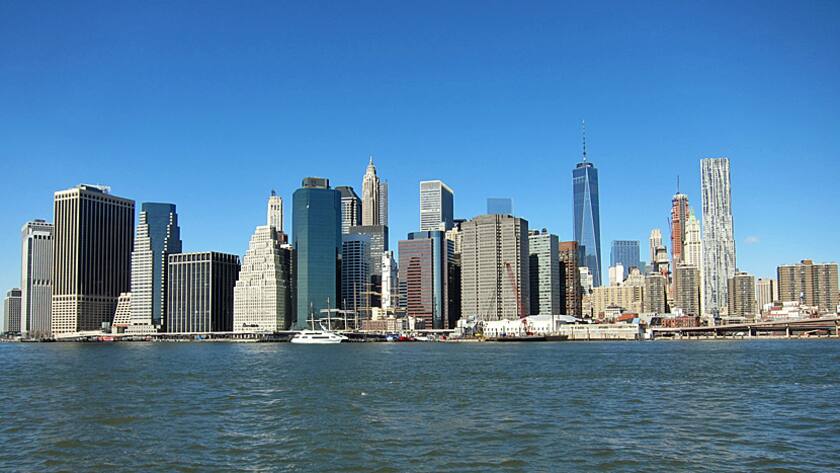 Blick auf Manhatten in New York.