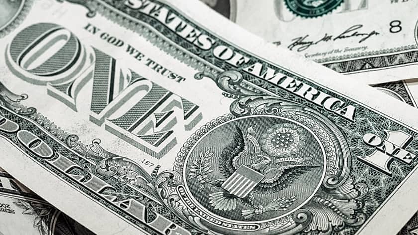 Eine Ein-Dollarnote.