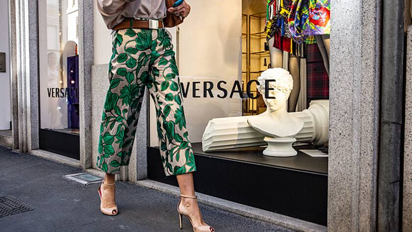 Ein Versace-Laden in Mailand.