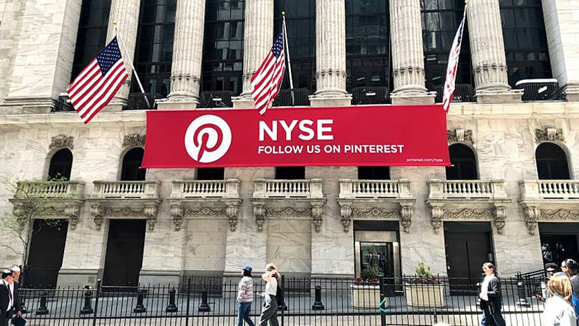 Aussensicht der New York Stock Exchange in Manhattan, New York.