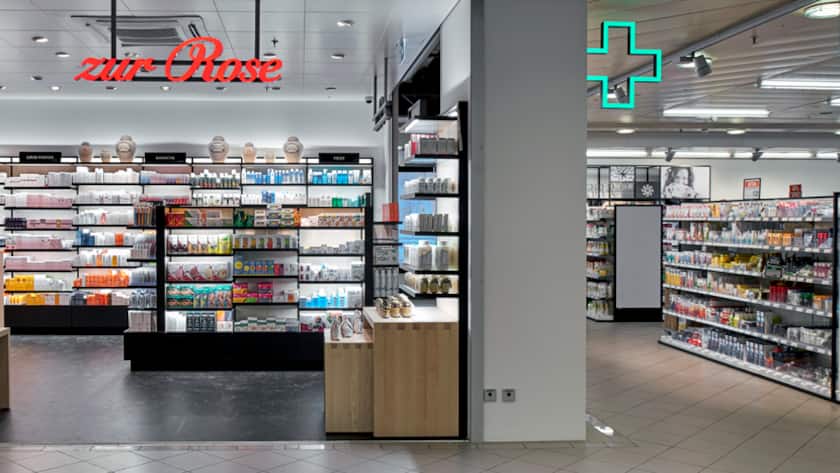 Eine Shop-in-Shop-Apotheke von Zur Rose.